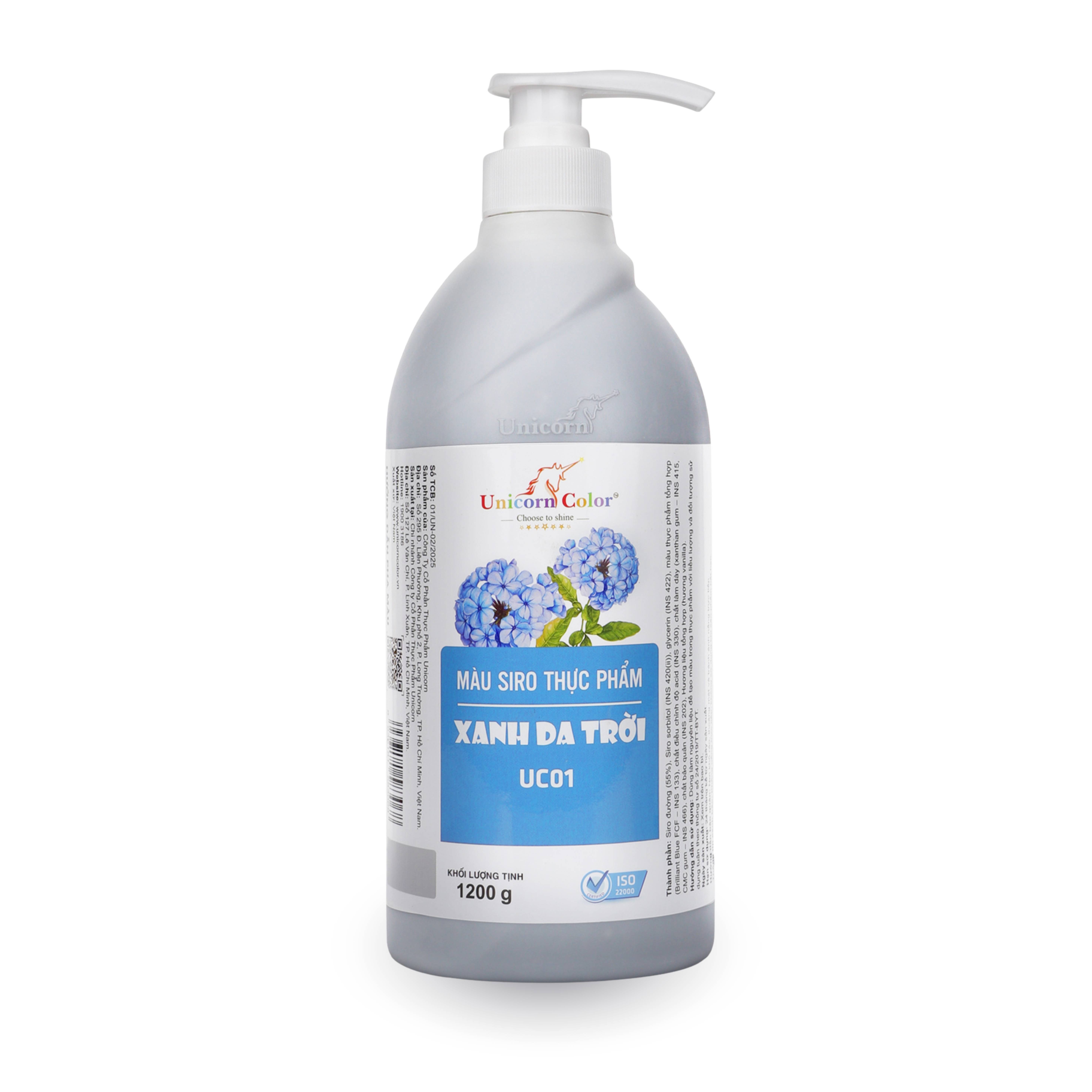  Màu Siro Unicorn Xanh Da Trời 1200g