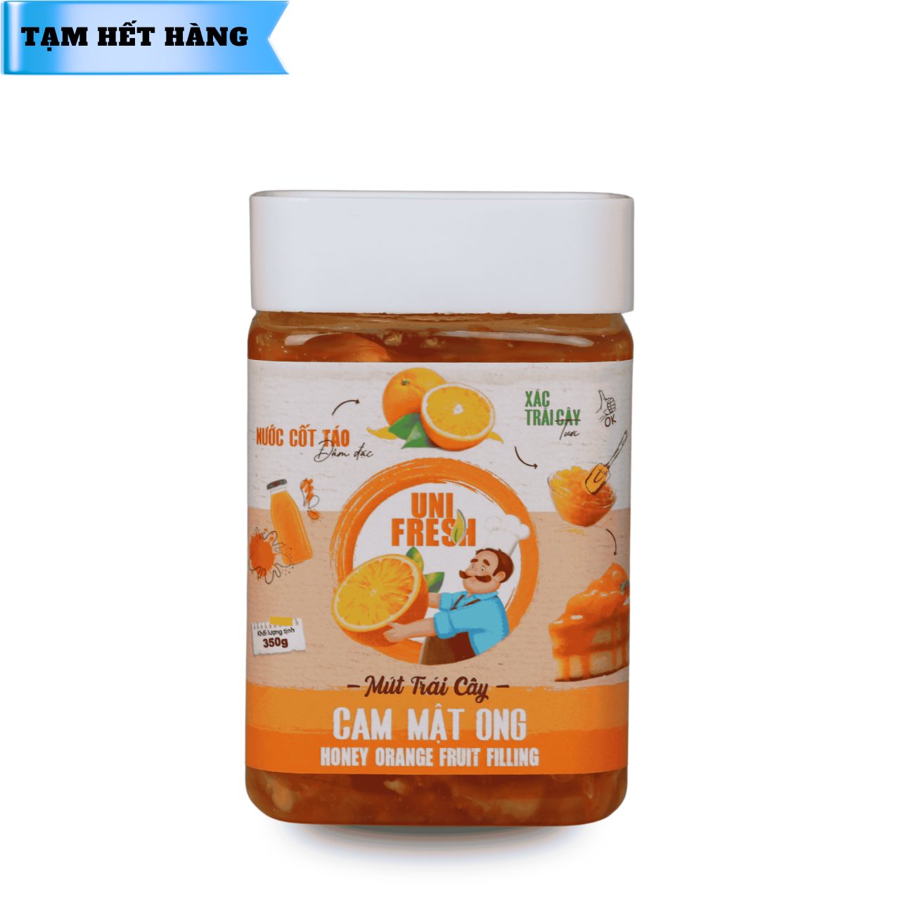 Mứt Trái Cây Unifresh Cam Mật Ong 350g
