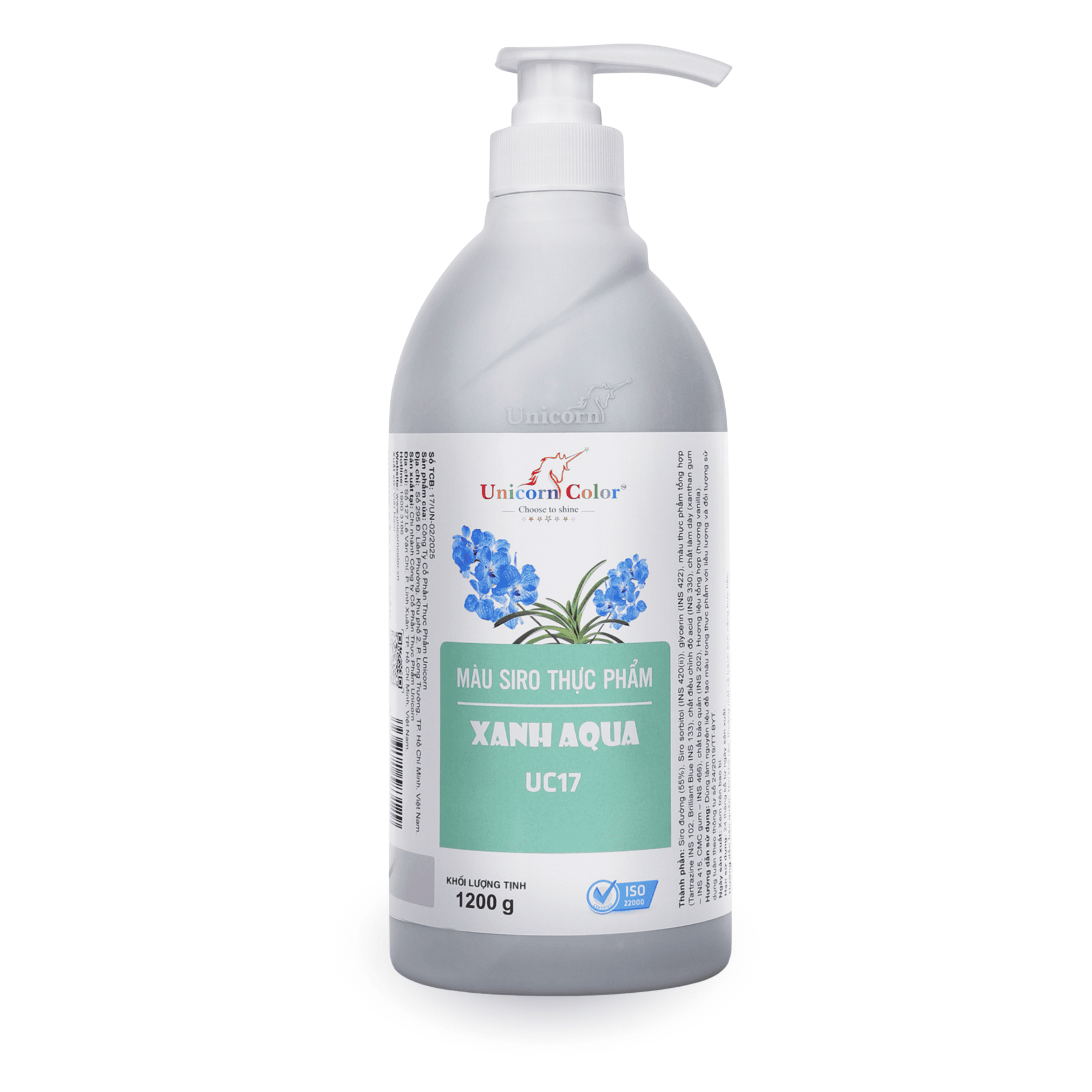 Màu Siro Unicorn Xanh Aqua 1200g