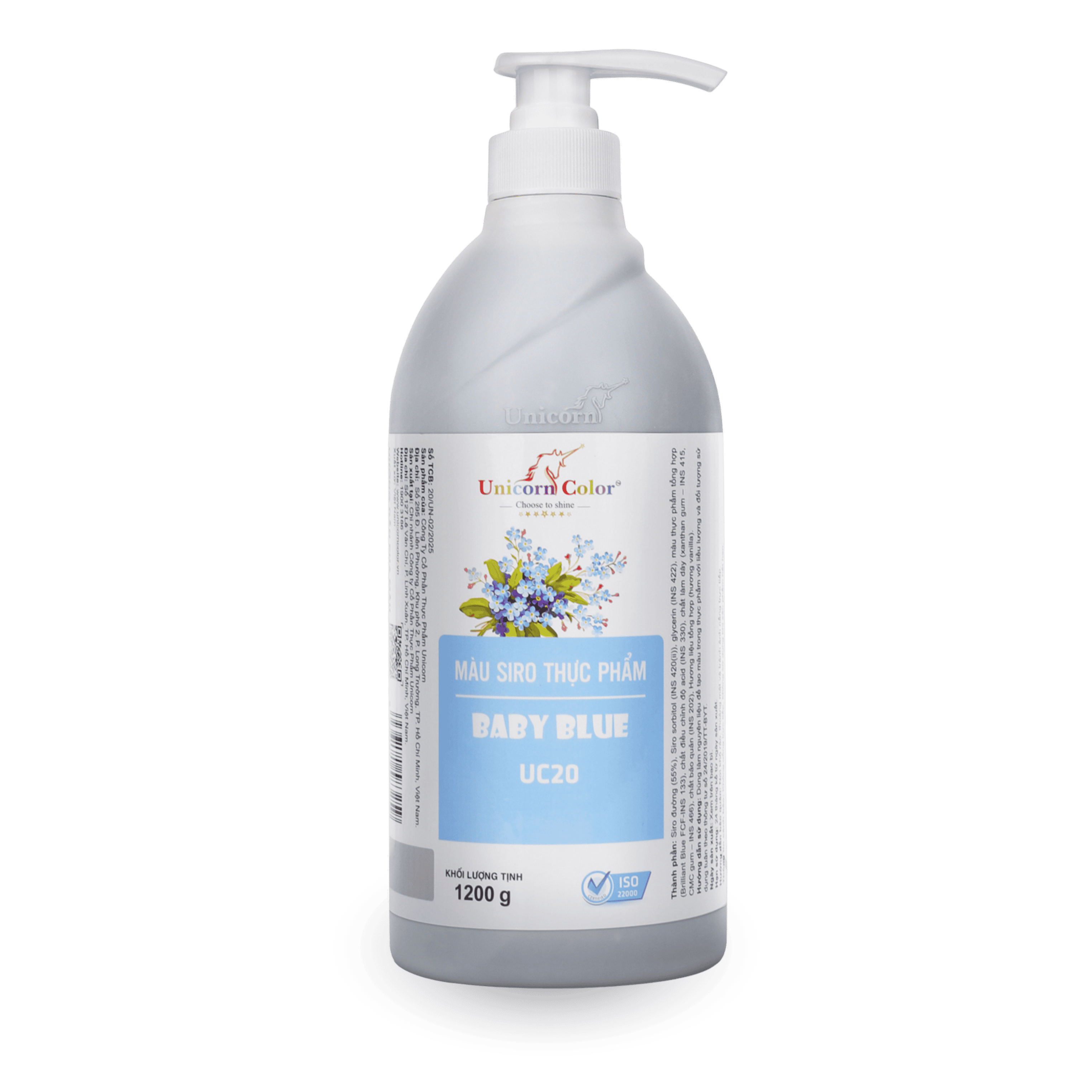 Màu Siro Unicorn Baby Blue 1200g
