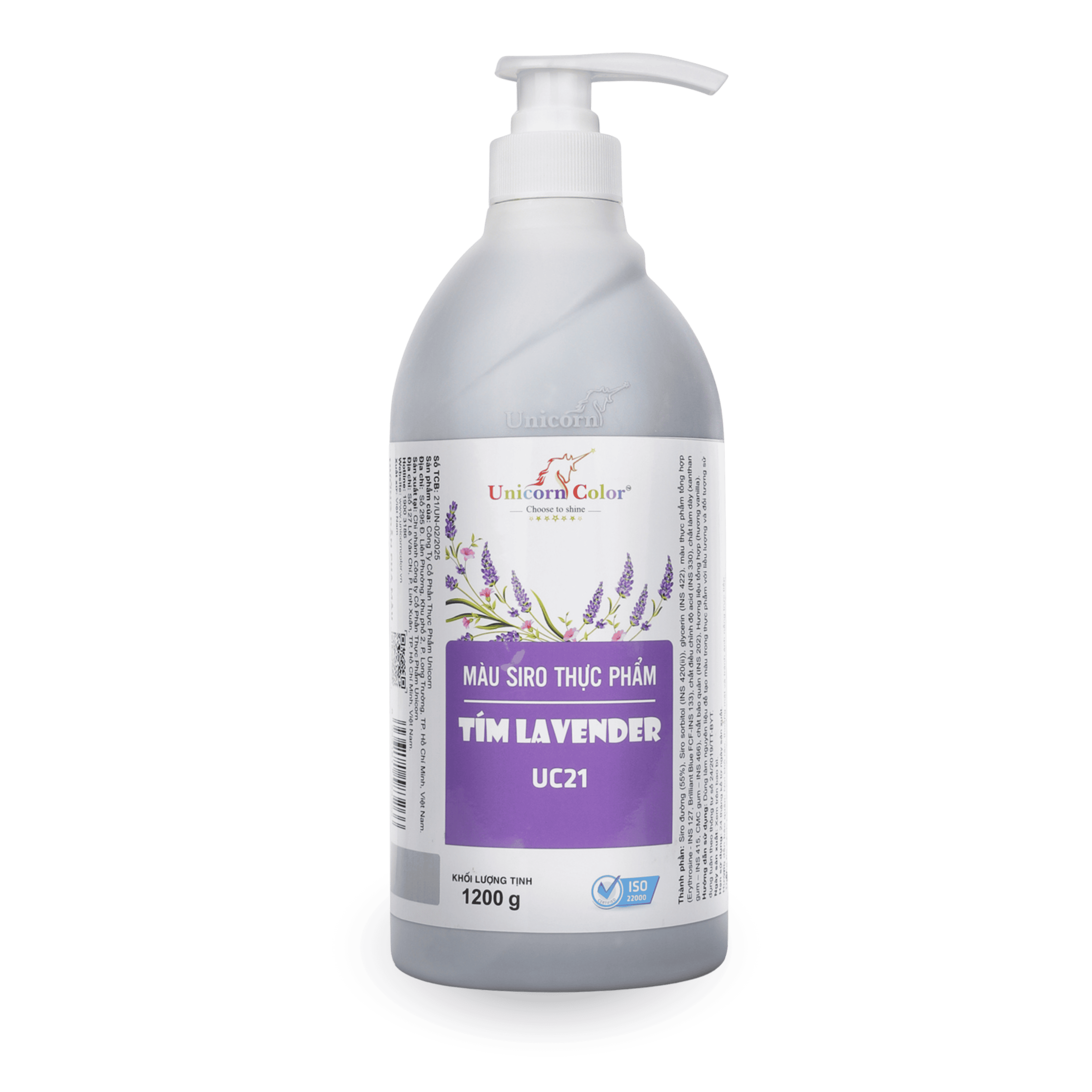 Màu Siro Unicorn Tím Lavender 1200g