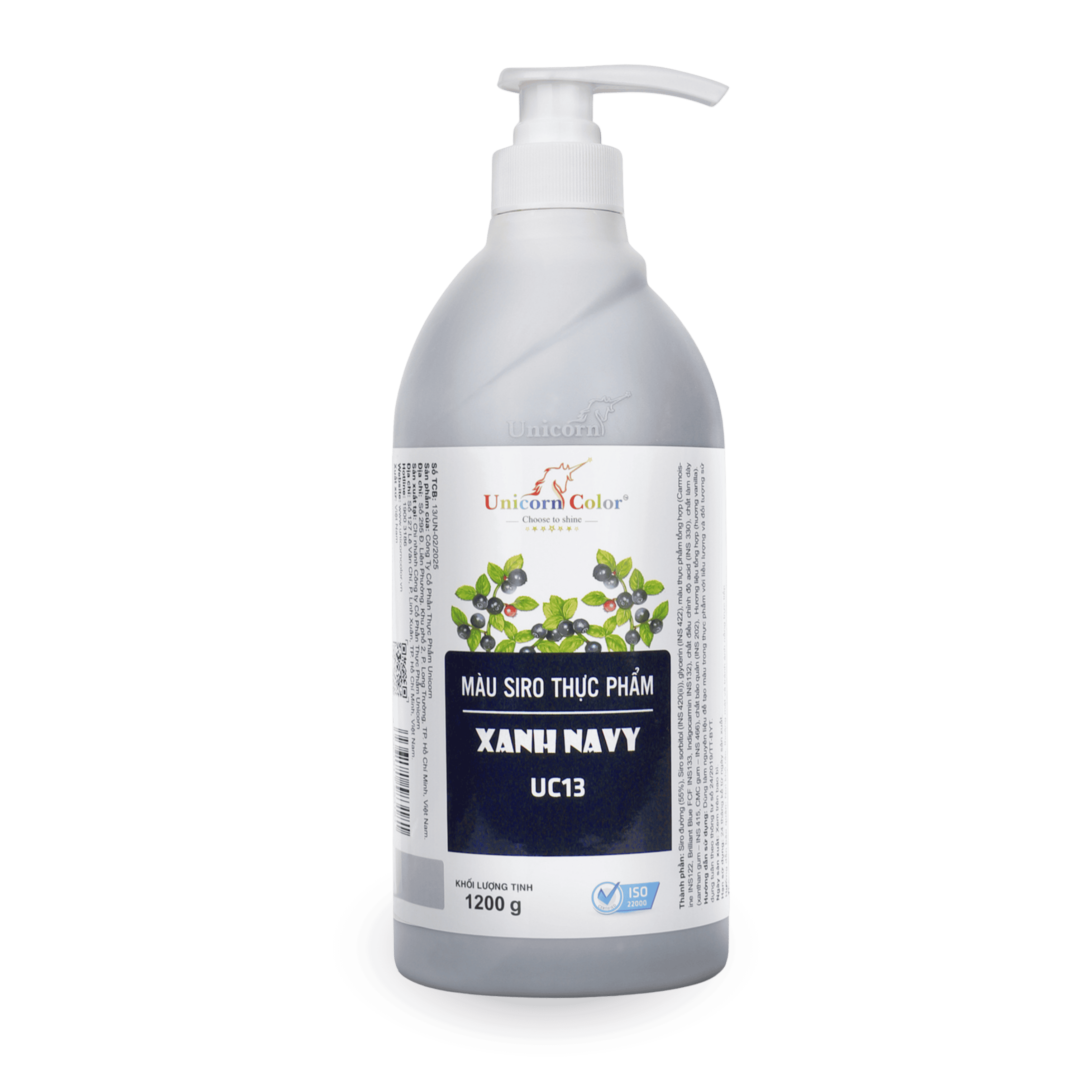 Màu Siro Unicorn Xanh Navy 1200g