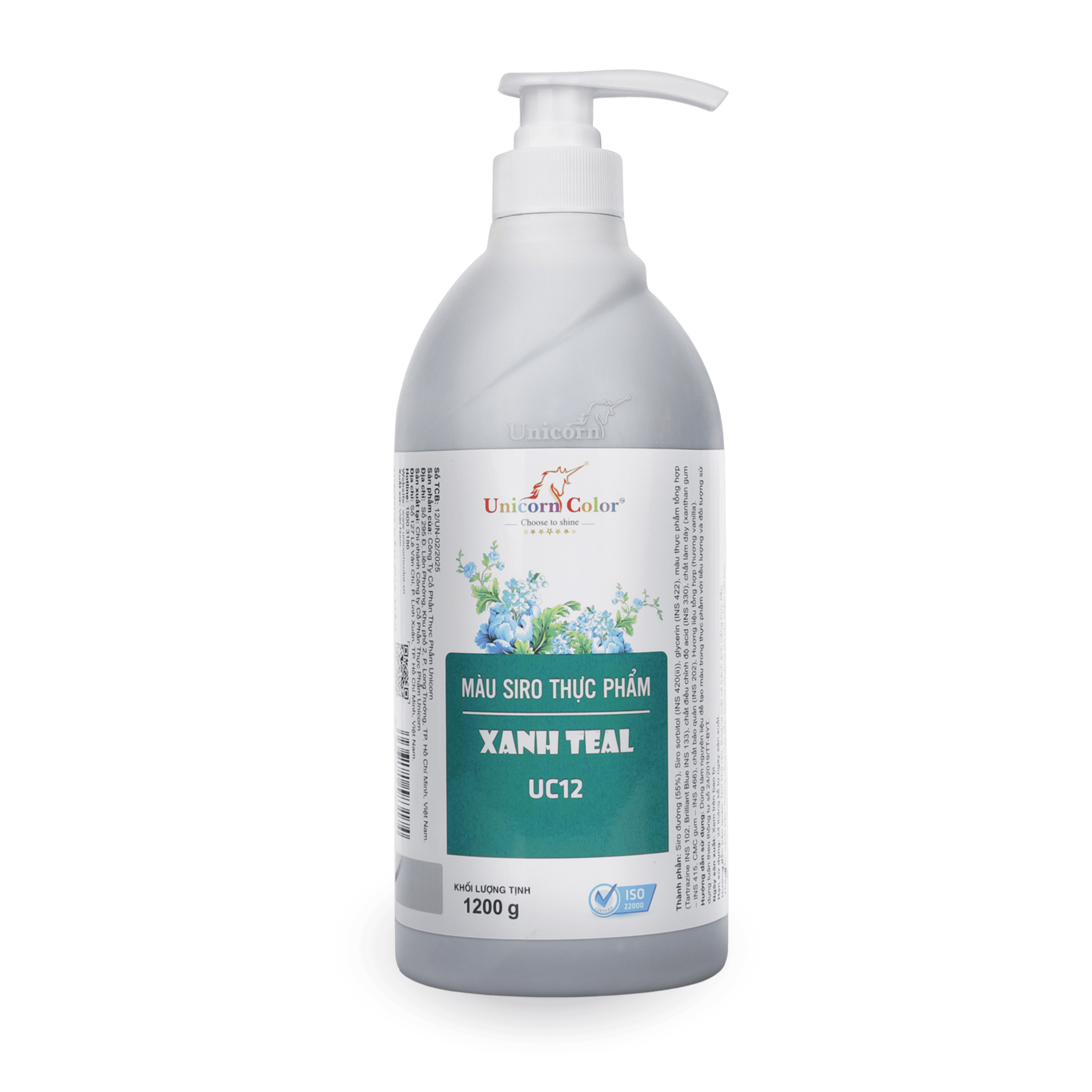 Màu Siro Unicorn Xanh Teal 1200g
