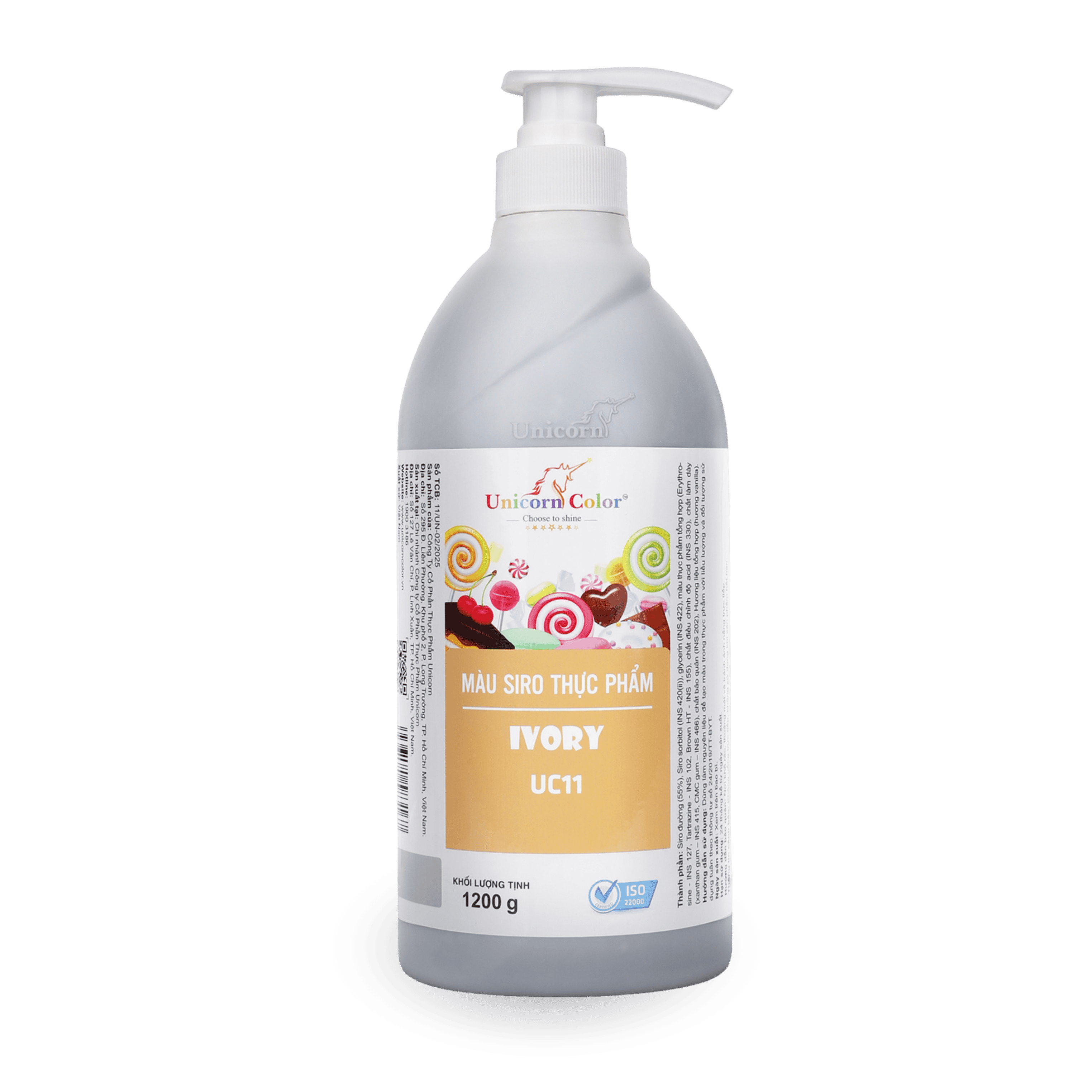 Màu Siro Unicorn Ivory 1200g