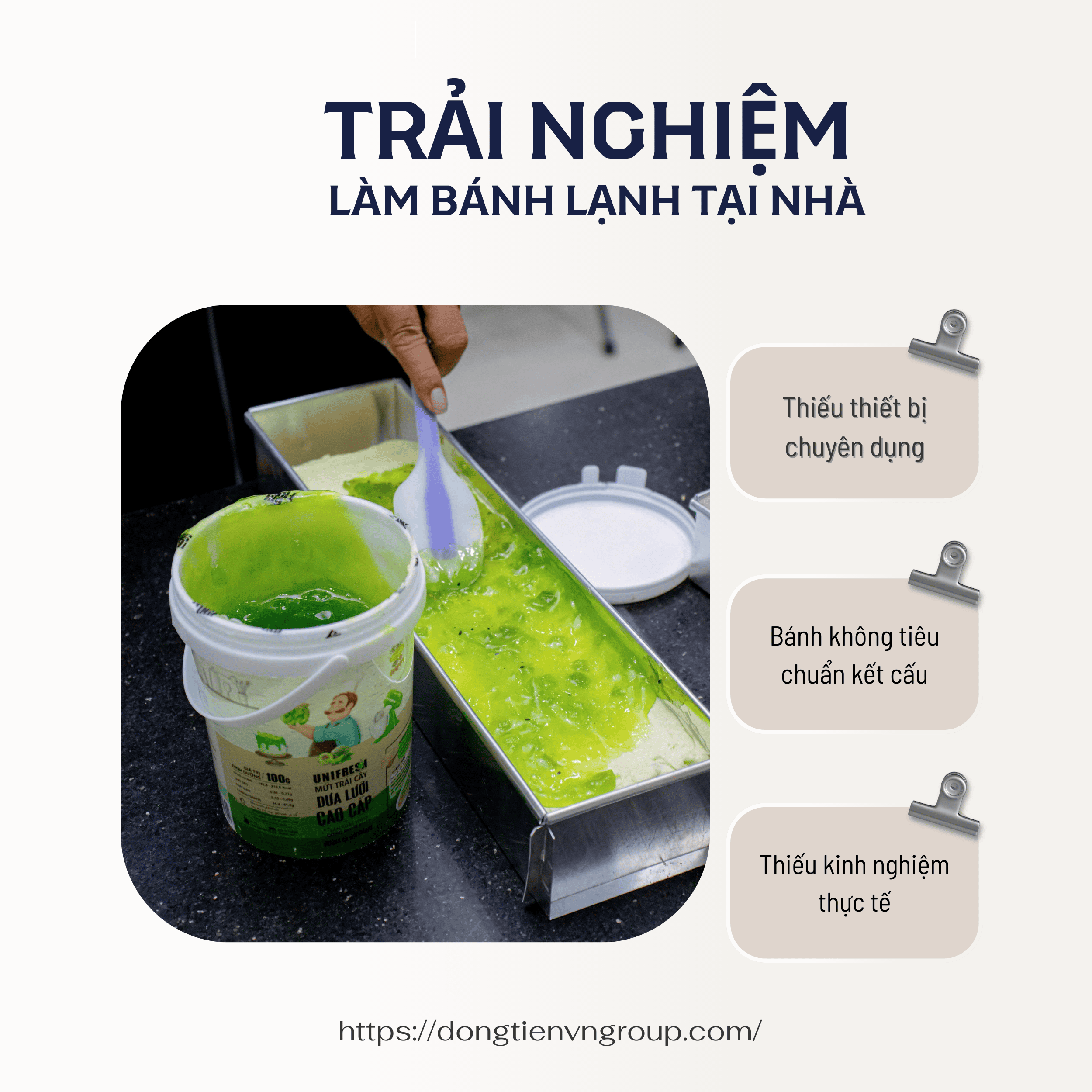 Trải nghiệm làm bánh tại nhà